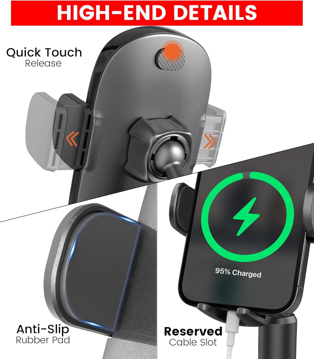 APPS2Car Handyhalterung Auto Getränkehalter, Getränkehalter Handyhalter für Auto LKW Heavy Duty iPho