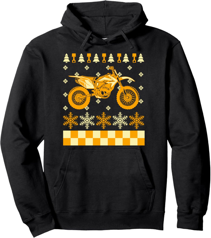 Ugly Christmas Motocross Dirt Bike Motorrad Biker Geschenk Pullover Hoodie
