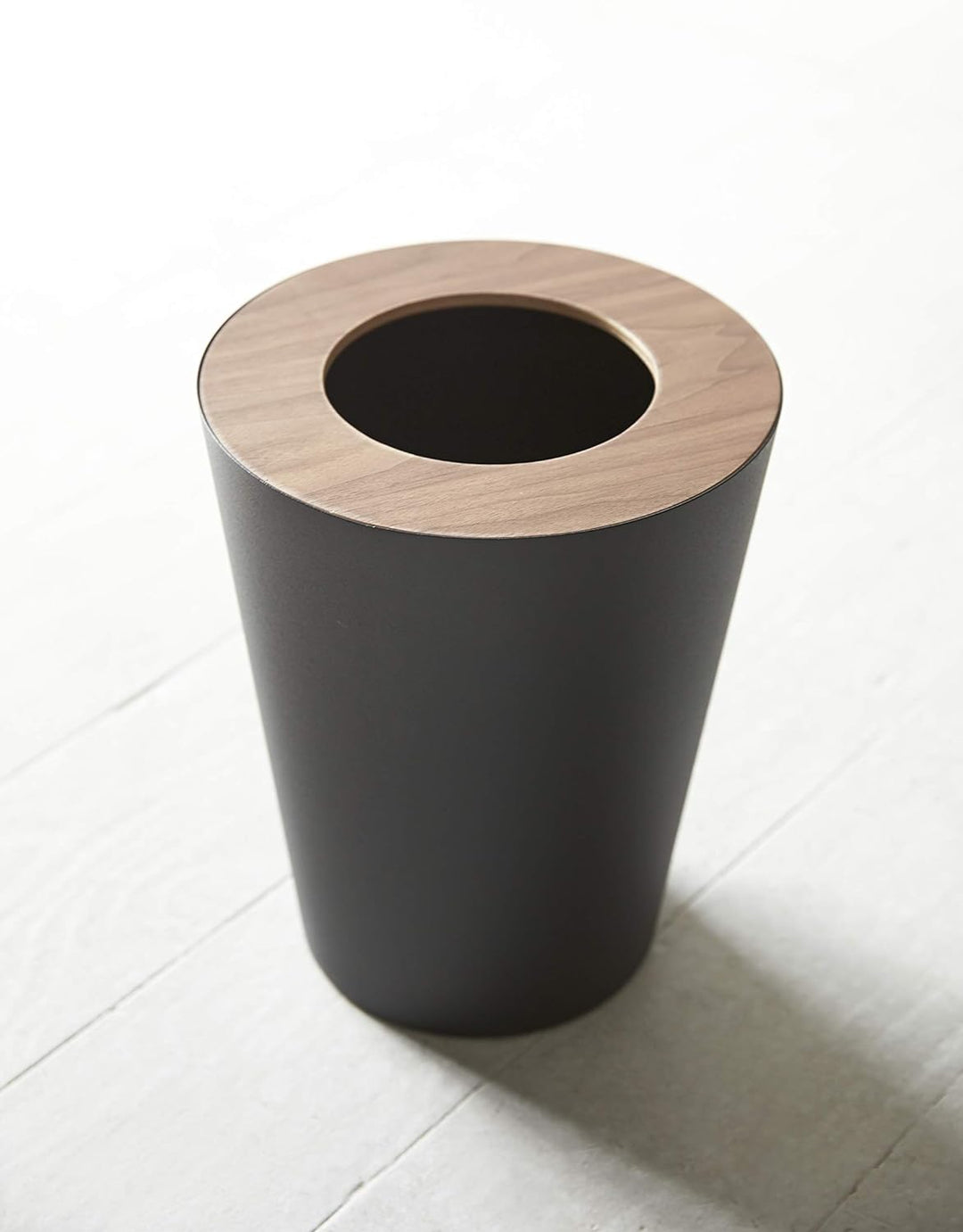 Trash Can Round - Rin - brown Schwarz, Schwarz
