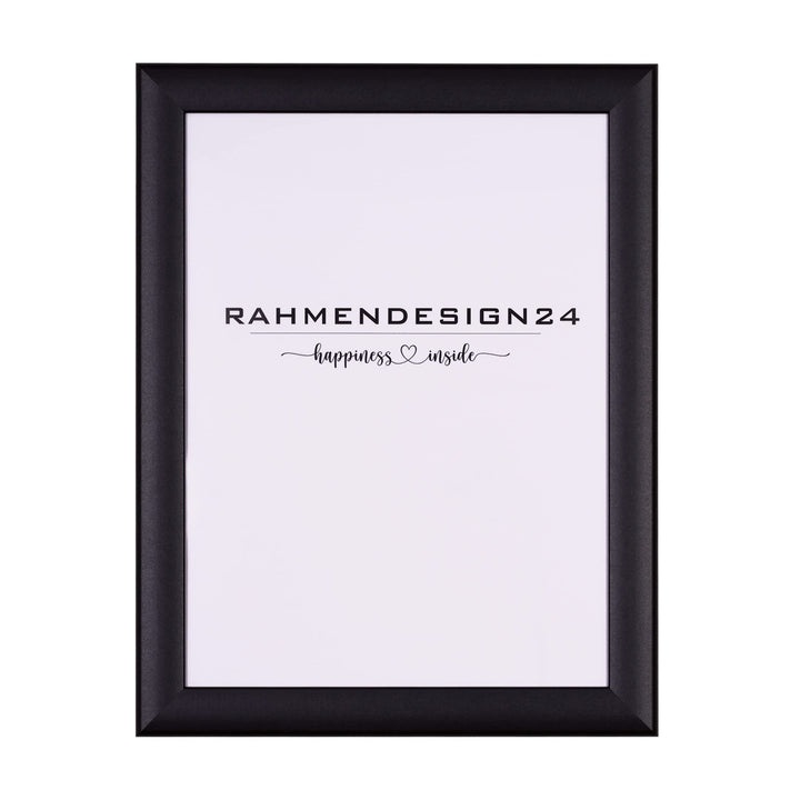 Rahmendesign24 Bilderrahmen Fiona 80x80 Schwarz (matt) Fotorahmen, Wechselrahmen, Posterrahmen, Puzz