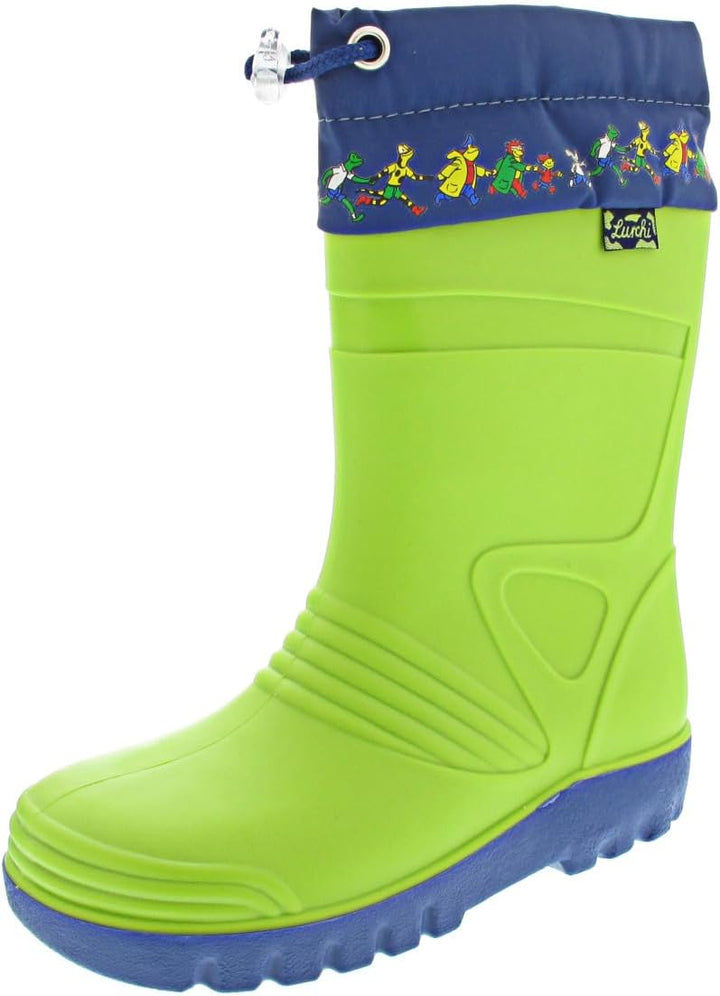 Lurchi Jungen Peer Gummistiefel, Grün