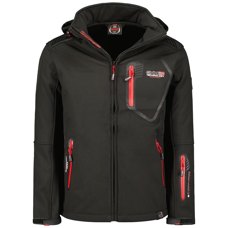 Geographical Norway Tanada Men - Softshelljacke Herren Wasserdicht atmungsaktiv Kapuze - Outdoor Man
