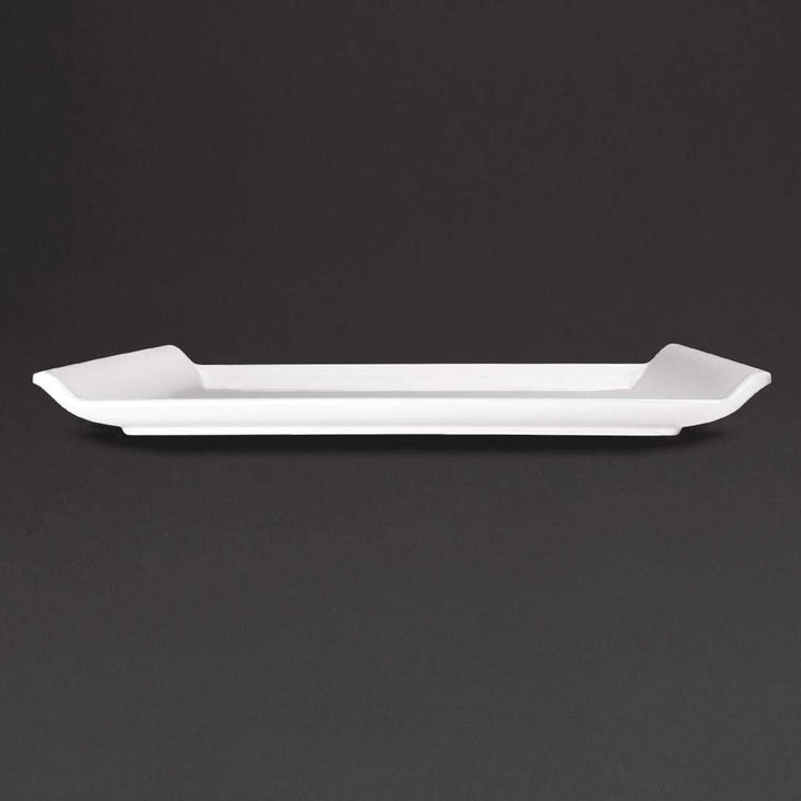 Kristallon Melamine Platter White - 300x250x25mm 25(H) x 300(W) x 250(D)mm, 25(H) x 300(W) x 250(D)m