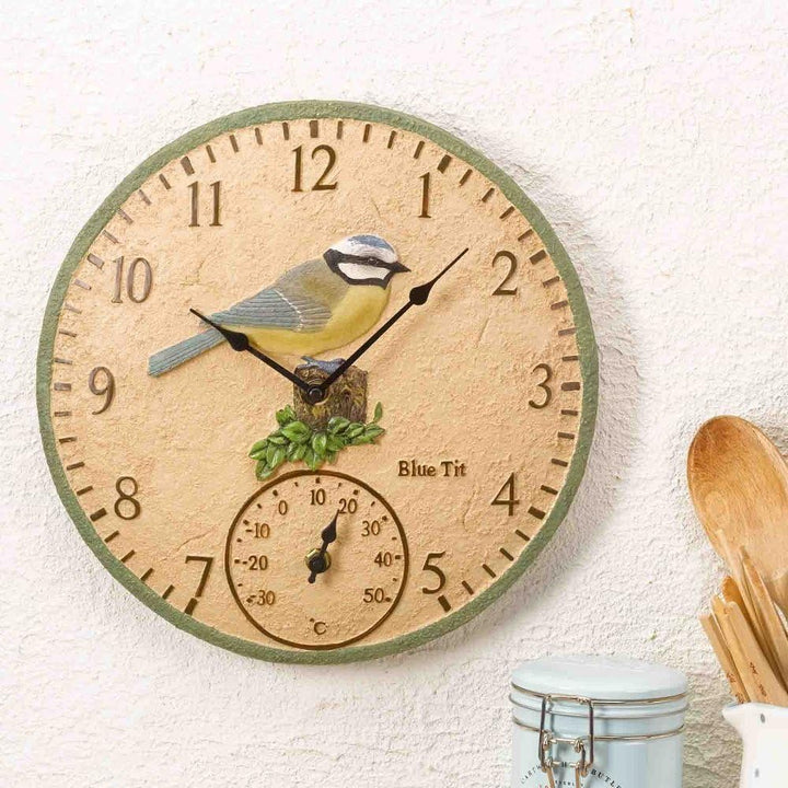 Outside In Design 5064003 Wanduhr, Blue Tit