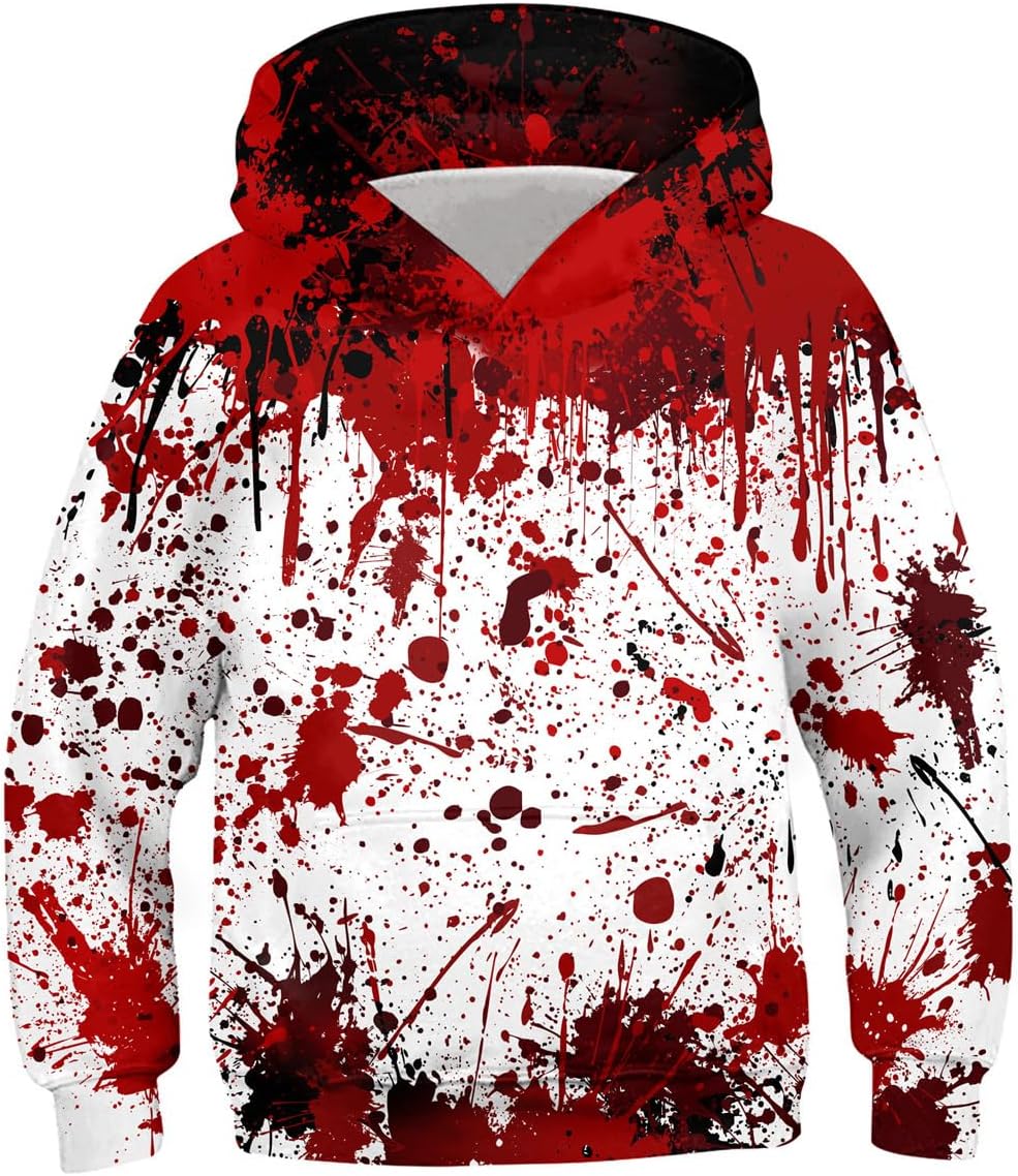 TUONROAD 3D Hoodie Kinder Jungen Mädchen Lustig Kapuzenpullover Langarm Sweatshirt Pullover 6-14 Jah
