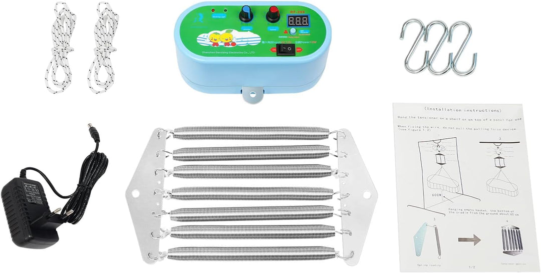 Federwiege Motor elektrisch 20kg – 10 Geschwindigkeiten mit Timer &amp; Musik