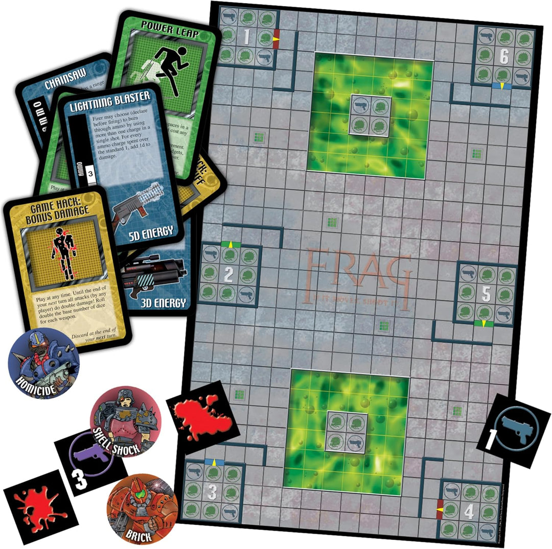 Steve Jackson Games | Frag: The Ultimate First-Person Shooter Party Board Game | Fast-Paced Tabletop