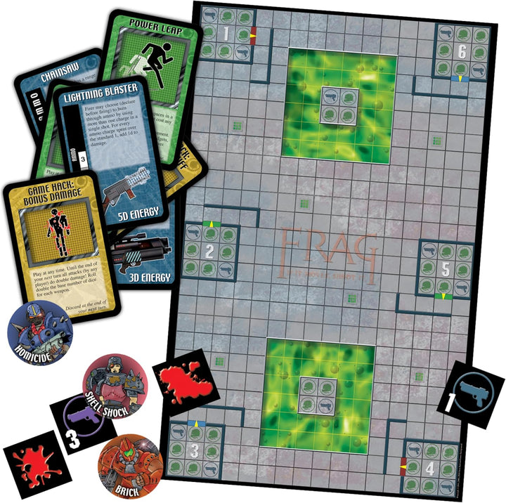 Steve Jackson Games | Frag: The Ultimate First-Person Shooter Party Board Game | Fast-Paced Tabletop