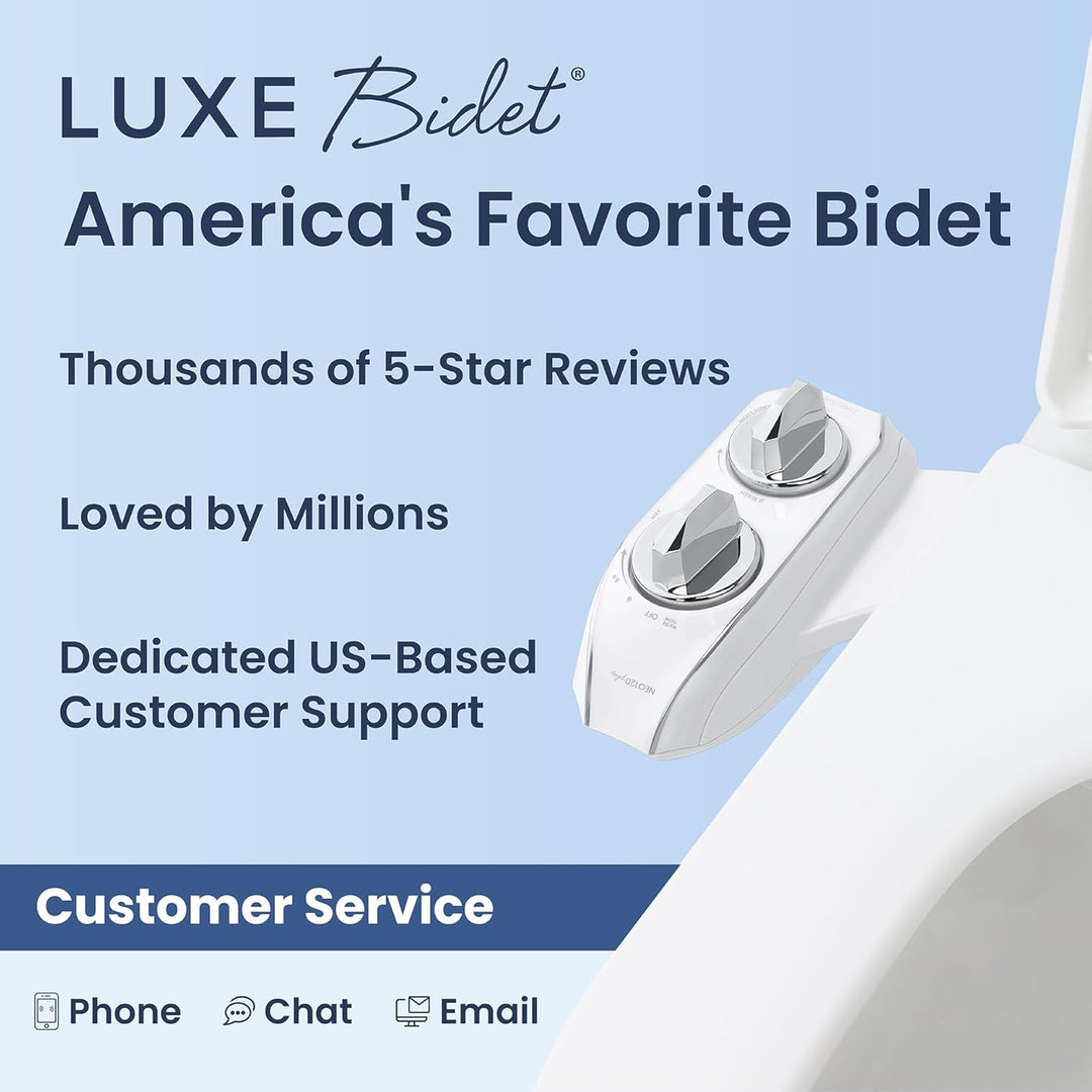 LUXE Bidet NEO 120 Plus – Next-Generation Bidet WC-Sitz Befestigung mit innovativen EZ-Lift Scharnie