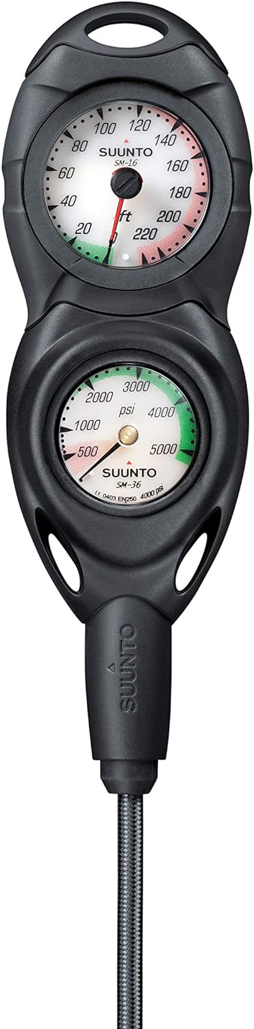 Suunto Dive Combo Konsole CB-2 IN LINE, 4000 psi Druckmesser 4000 psi/230 ft, 4000 psi/230 ft