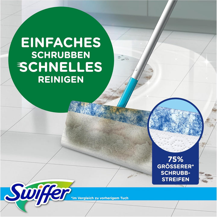 Swiffer Bodenwischer Wet & Dry Starter-Kit Mit Trockenen Und Feuchten Bodentüchern Zum Reinigen Von