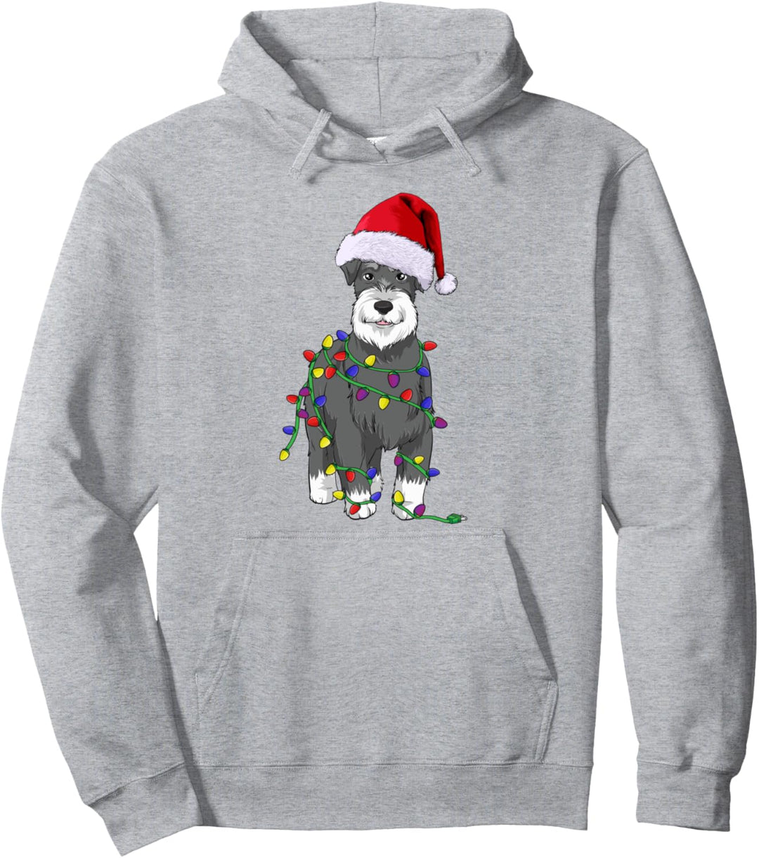 Schnauzer Weihnachten Hunde Hundehalter Pullover Hoodie