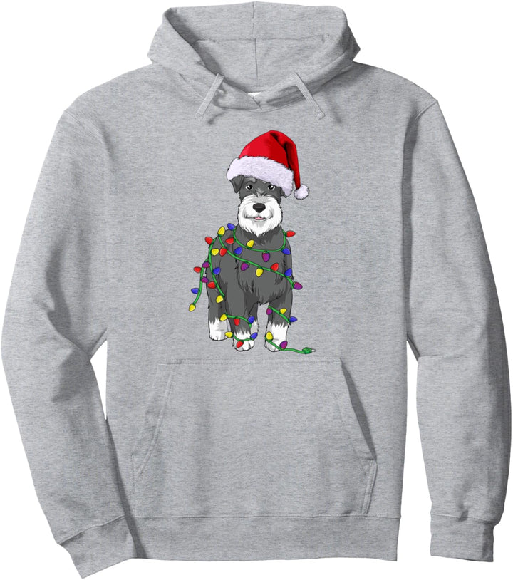 Schnauzer Weihnachten Hunde Hundehalter Pullover Hoodie