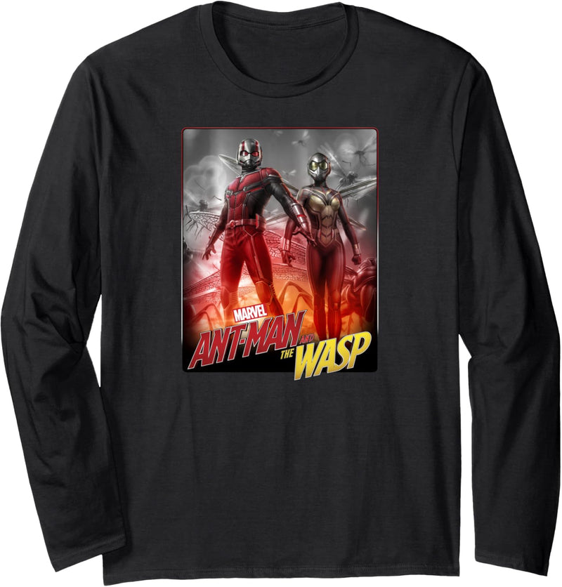 Marvel Ant-Man And The Wasp Battle Poster Langarmshirt