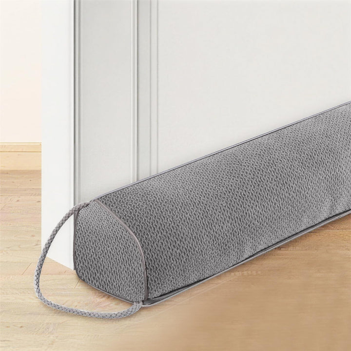 YAYODS Zugluftstopper für Türen &amp; Fenster 92cm - 1kg Schwer Dreieckige Türdichtung in Leinen-Optik -