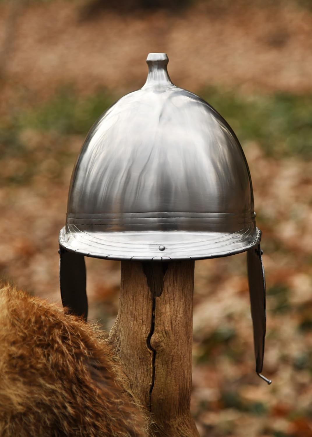 Keltischer Helm Montefortino, Stahl schaukampftauglich Ritterhelm LARP Wikinger
