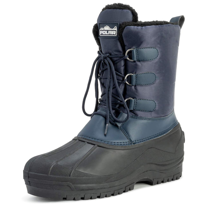 Polar Herren Dreck Schnüren Short Nylon Winter Schnee Regen Schnüren Wasserdicht Duck Stiefels 42 EU