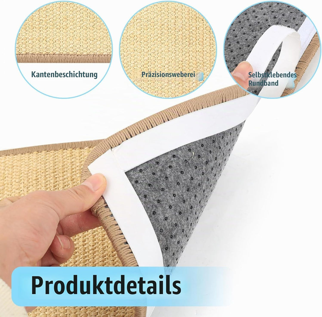 3 Stück Sisal Kratzbretter Katzen Kratzbrett Wand, 50 x 25cm Kratzmatte Katzenkratzbretter, Kratztep