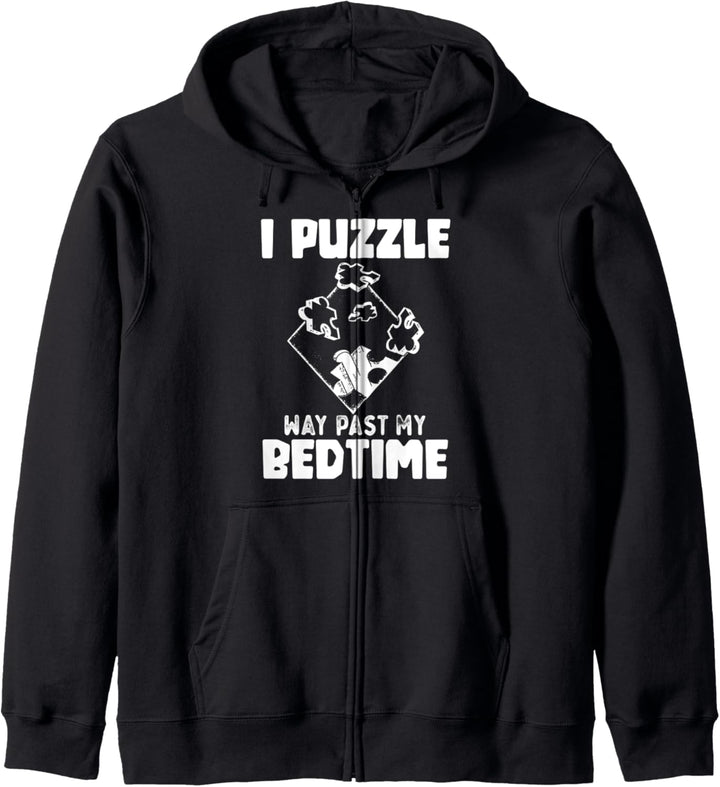 I Puzzle Way Past My Bedtime Cute Puzzler Kapuzenjacke