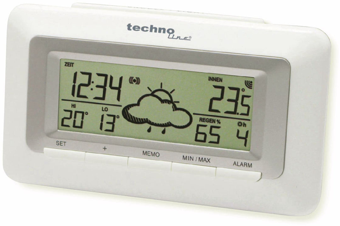 Technoline WetterDirekt Wecker WD 1080 mit Innentemperaturanzeige und Wettervorhersage