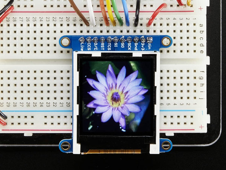 Adafruit Display-Breakout 1.44" Farb-TFT-LCD mit MicroSD-Slot - Bausatz