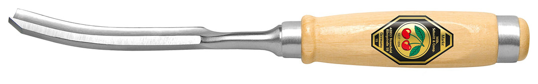 "KIRSCHEN" Werkzeuge 1471016 | Hohlbeitel mit Weissbuchenheft, kurz, leicht gebogen, 16mm, 16mm