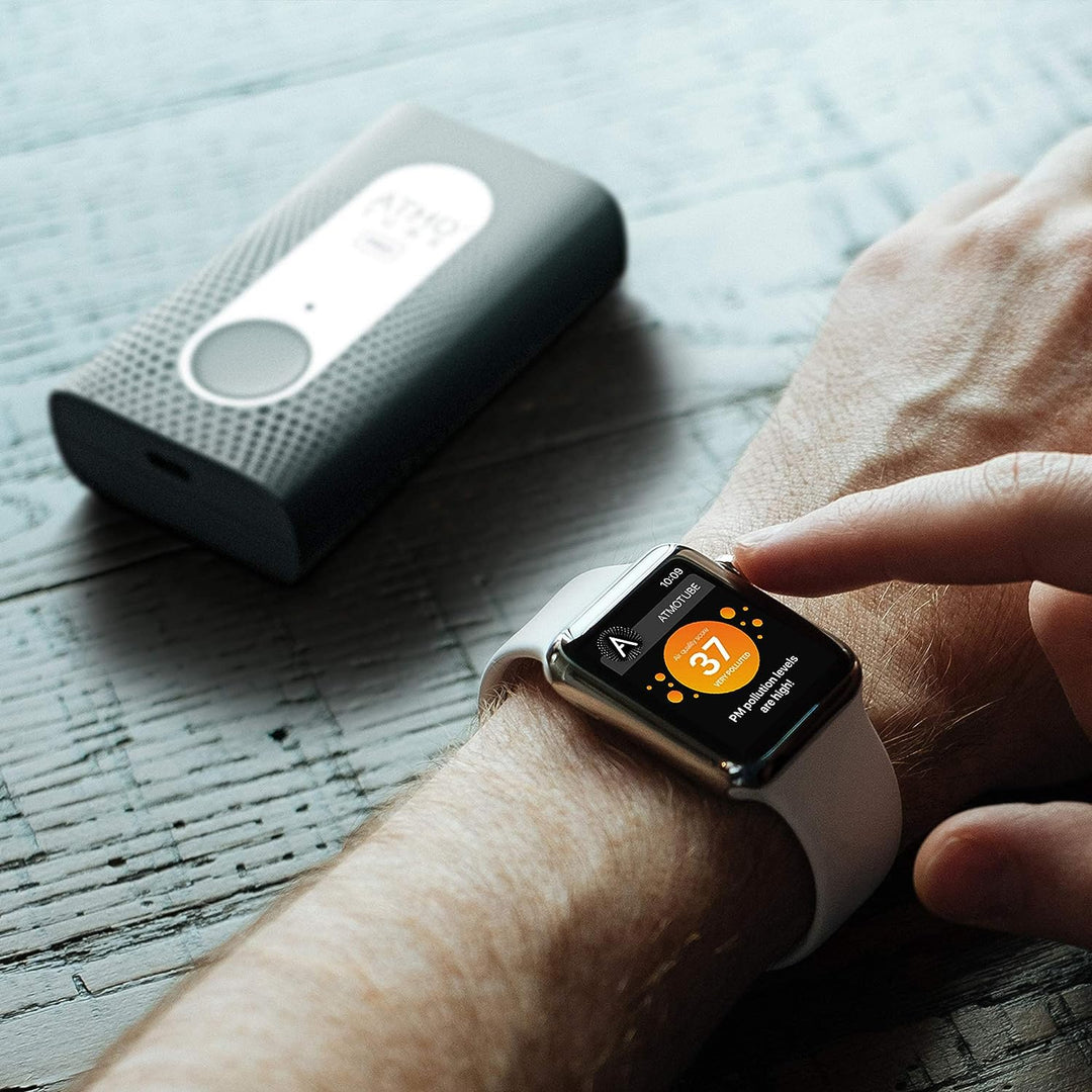 Atmotube PRO Portable Air Quality Monitor for Outdoor and Indoor Use, PM, VOC, Temperature, Humidity