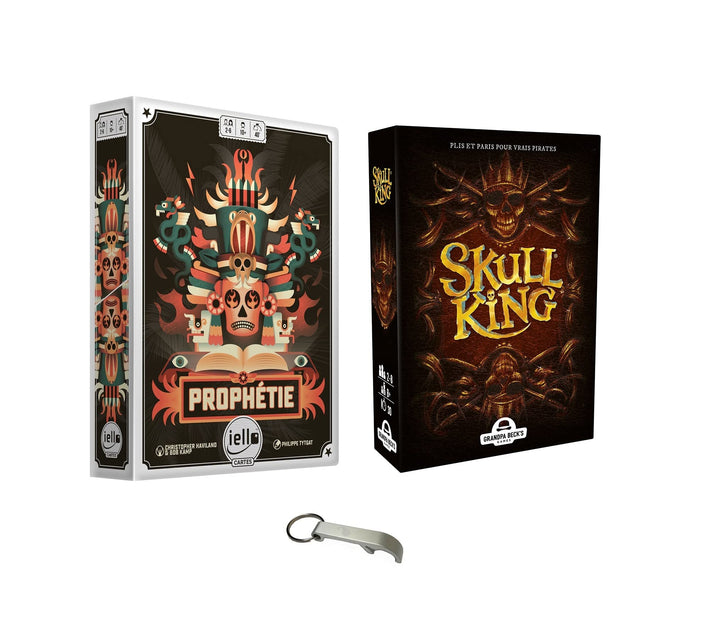Set Totenkopf King + Prophezeie Französische Version + 1 Flaschenöffner Blumie (Skull King + Prophee