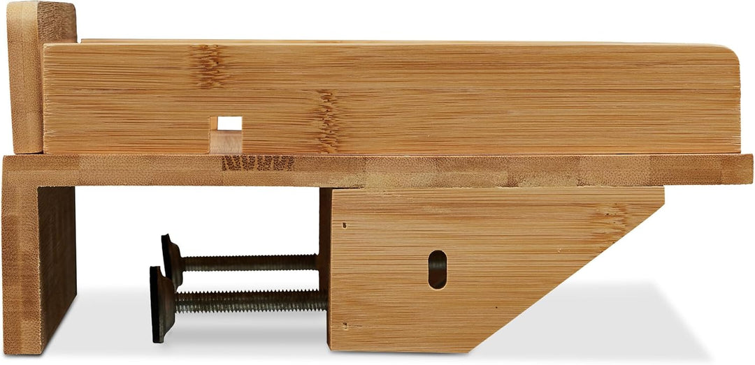 Relaxdays Bettablage, Mini-Nachttisch zum Klemmen, Bett & Hochbett, HBT 11,5 x 36 x 24,5 cm, Tableth