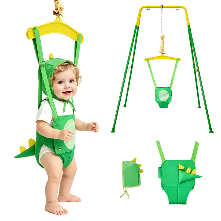 FUNLIO Baby-Hüpfsitz mit Ständer für 6–24 Monate, Babywippe zum Spielen, Hüpfsitz für Kleinkinder, m