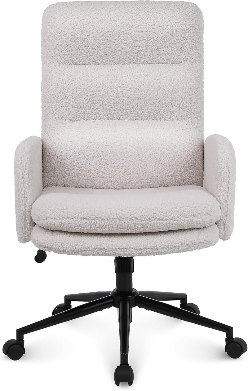 Youhauchair Schreibtischstuhl aus Kaschmir, Bürostuhl Ergonomisch mit hoher Rückenlehne, Bequemer Sc