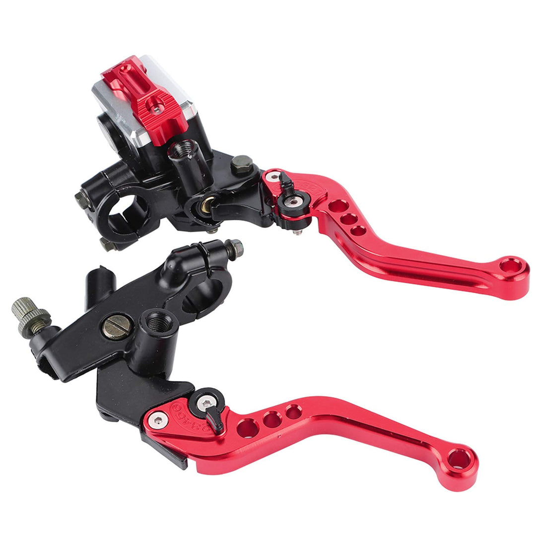 Qiilu 1 Paar Universal-Brems- und Kupplunghebel für Motorräder mit 7/8-Zoll-Lenker (22 mm), für Haup