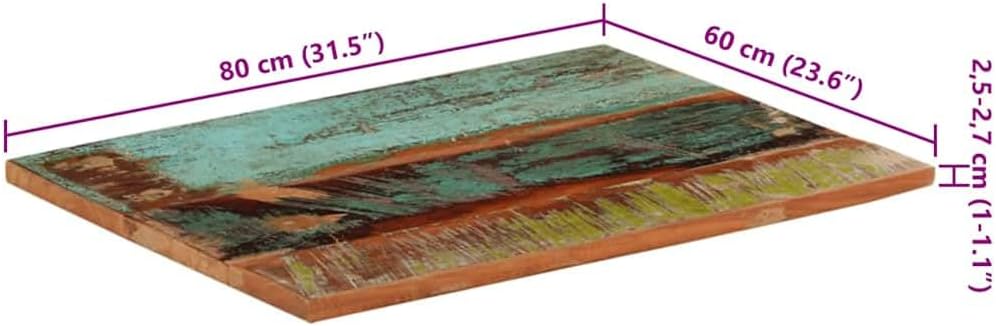 vidaXL Tischplatte Massivholzplatte Holzplatte Ersatztischplatte Holz Platte für Couchtisch Rechteck