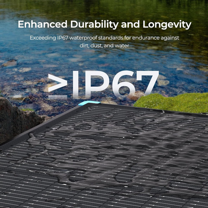 Renogy Faltbares Solarpanel, 100W, N-Typ-Zellen, Tragbares Faltbares Solarmodul, faltbar, wasserdich