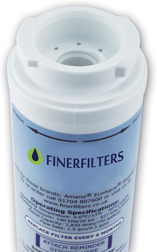 Finerfilters FF-281 Kühlschrank-Wasserfilter, kompatibel mit UltraClarity 644845, Wasserfilter für B