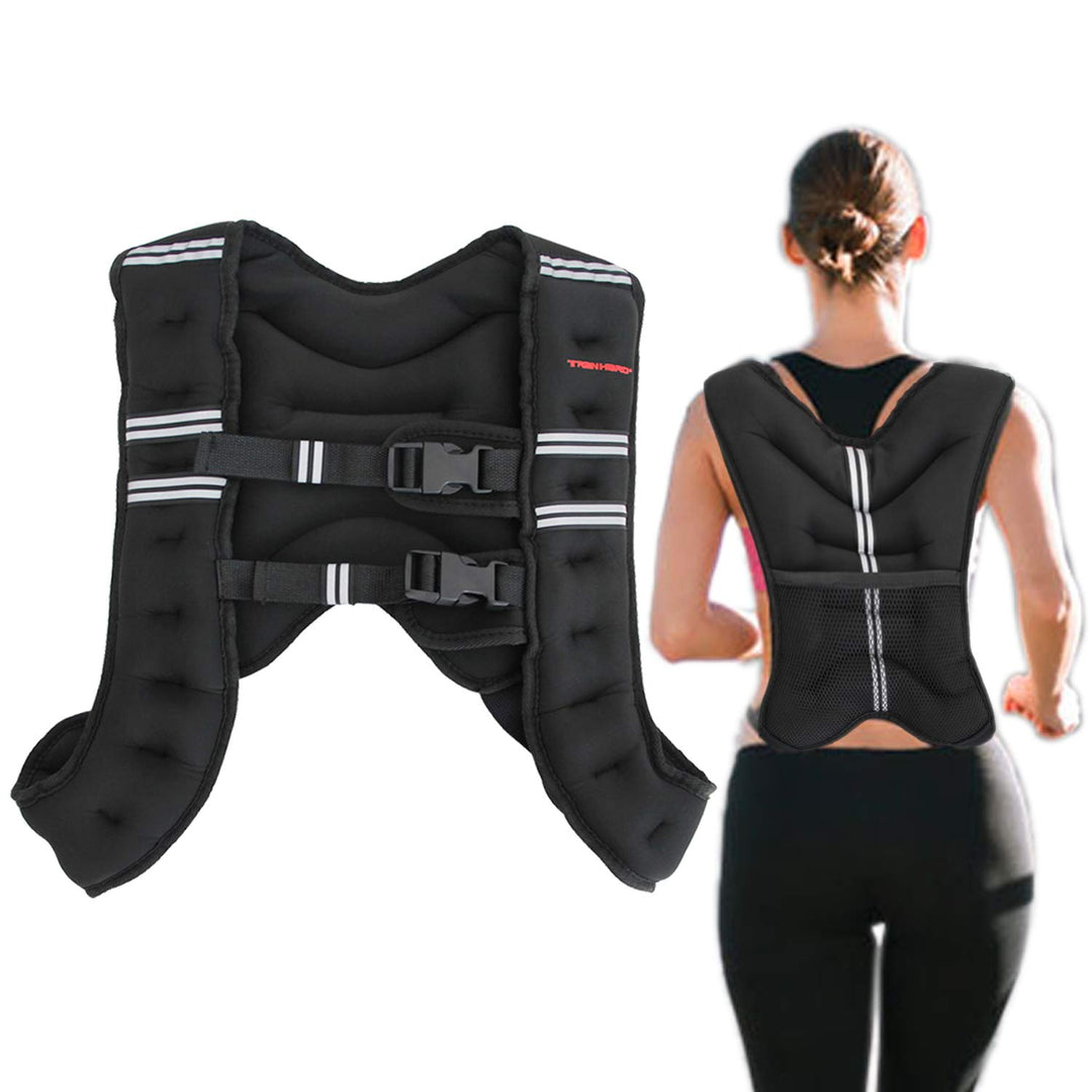 TrainHard 5 KG / 8 KG / 10 KG Gewichtsweste, X-Style Laufweste, Trainingsweste für Krafttraining, La