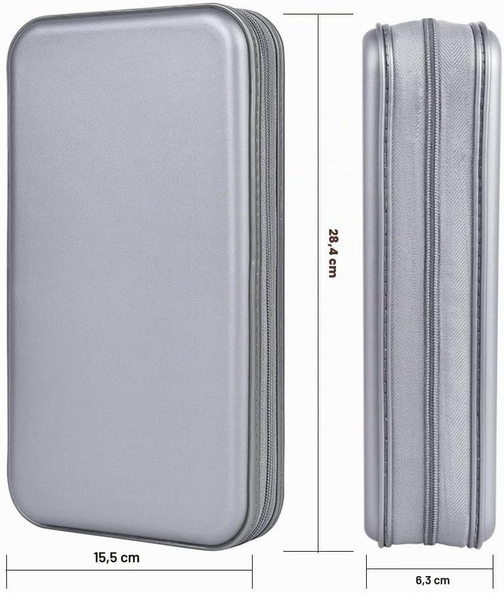 alavisxf xx CD Tasche, 96 CD/DVD Tasche Hartplastik CD Taschen Aufbewahrung Schutzhülle DVD Lagerung