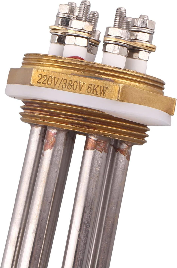 DERNORD 1-1/2 Zoll Heizelement U-förmiger elektrischer Kochendwassererhitzer BSP Gewindekupferflansc