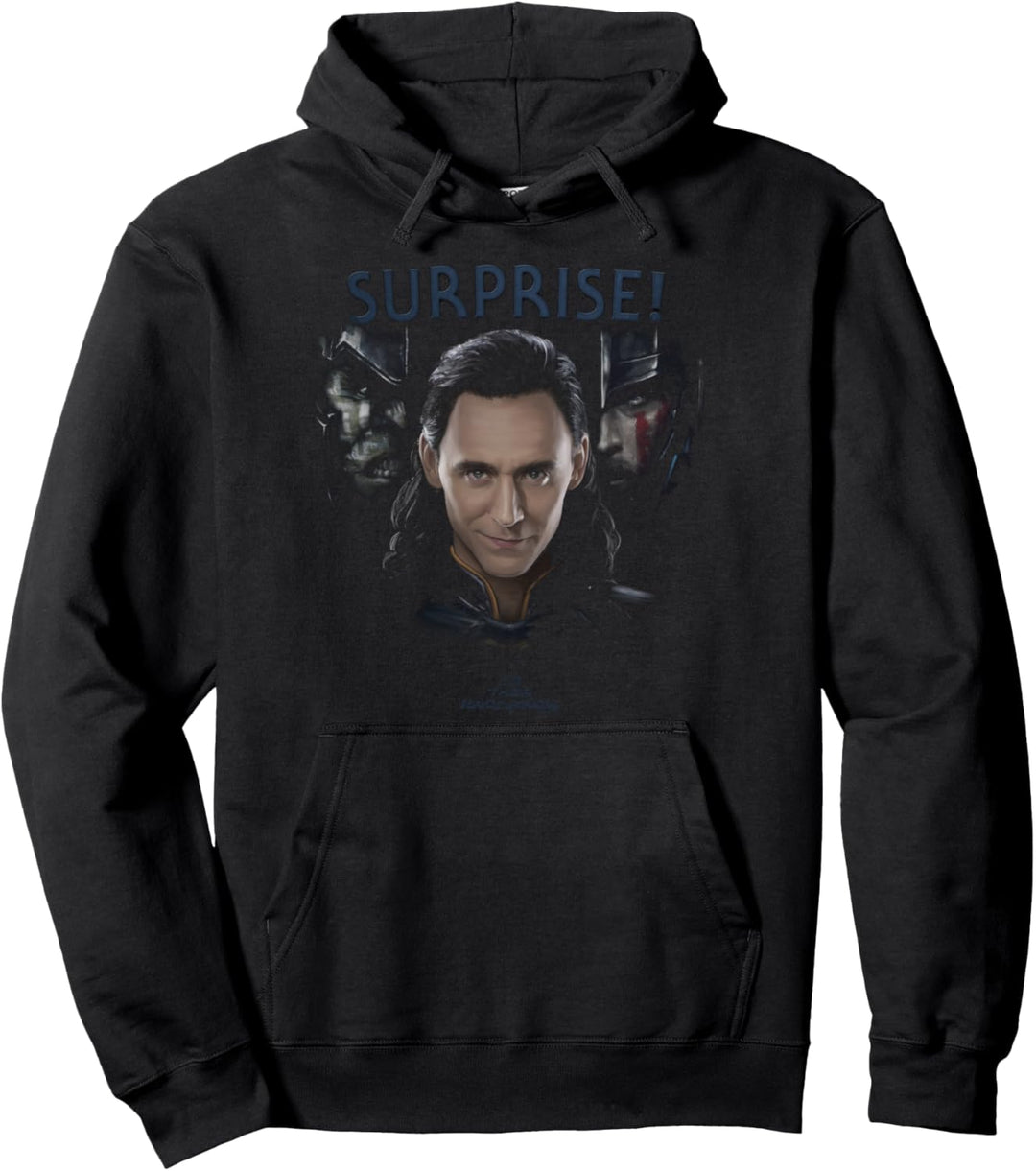 Marvel Thor: Ragnarok Loki Surprise Dark Portrait Pullover Hoodie