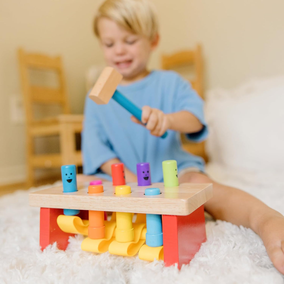 Melissa &amp; Doug - Werkbank zum Hämmern und Klopfen, Lernspielzeug, für Kinder ab 2 Jahren, für Jungen