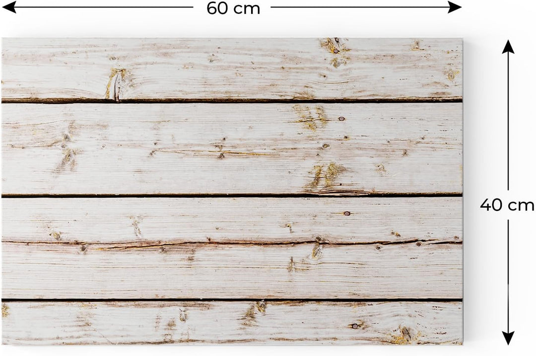ALLboards Metallische Magnettafel HELLES HOLZ, 60x40cm MetalBoards Memoboard für jede Art von Magnet