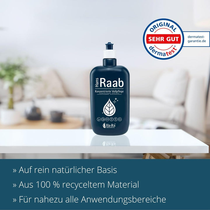 Ha-Ra Fenster-Putz-Komplettset I Fensterwischer 32cm I Konzentrierte Vollpflege 500ml I Mini Star-Tu