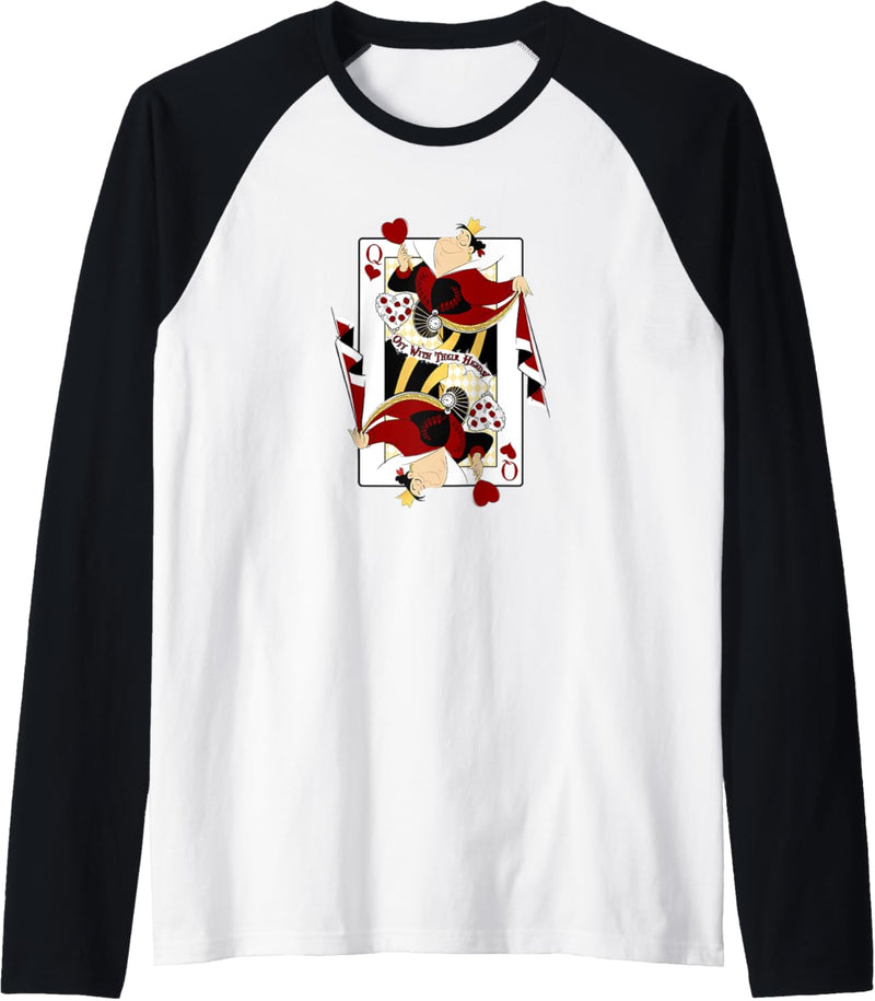 Disney Alice In Wonderland Queen Of Hearts Card Raglan