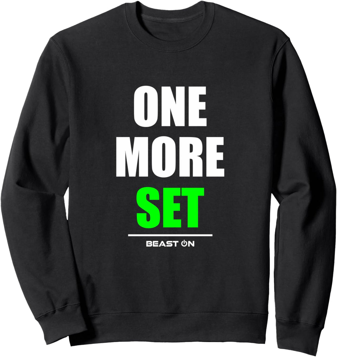One Last Rep Bodybuilding Gains Gym Fitness Workout Grün Sweatshirt