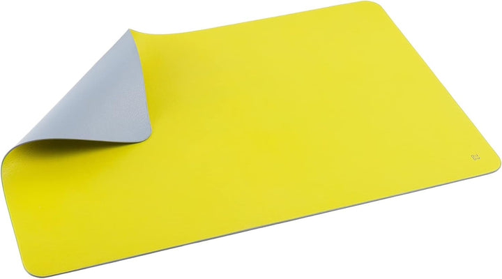 DUDU Büro-Schreibtischunterlage aus zweifarbigem Leder cm 61x40, beidseitig benutzbar, rollbar, weic