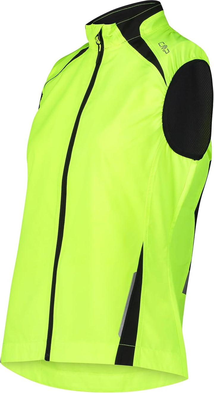 CMP Damen Light Softshell Weste Outdoorweste L Neongelb, L Neongelb