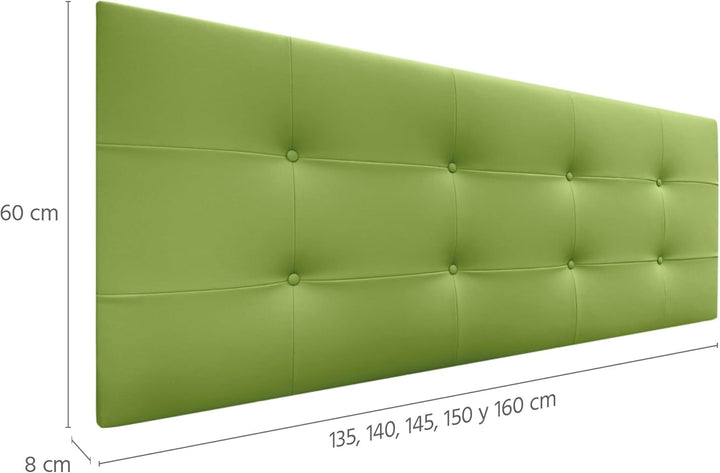 DHOME Kopfteil, gepolstertes Bett Kopfteil 8cm dick. Gepolstertes Kopfteil ACUALINE Stoff und Kunstl