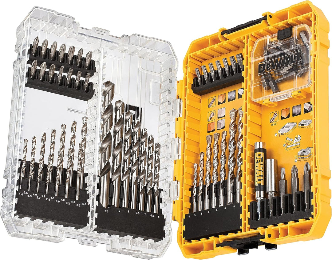 Dewalt Stein-, Metallbohrer und Bit-Set DT70761 (72-teilig, Extreme Steinbohrer, Extreme 2 HHS-G Met
