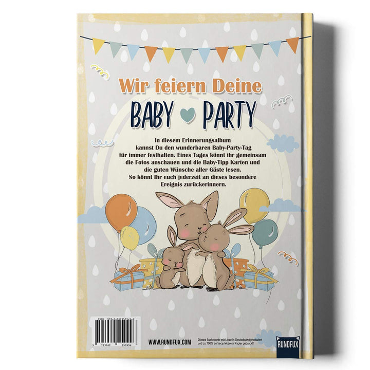 Mein Baby-Party Buch zur Geburt - Gästebuch zur Baby-Shower als tolle Erinnerung für Eltern und Kind