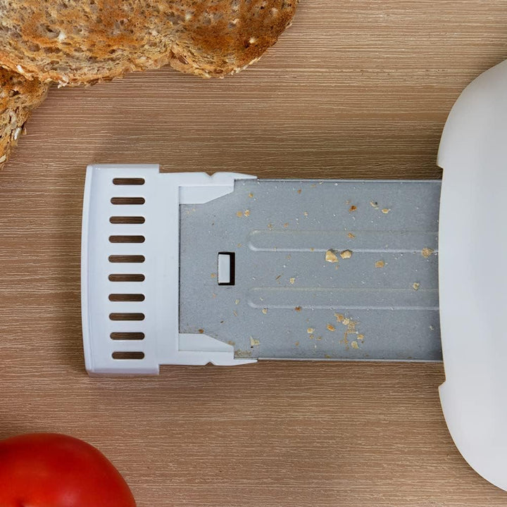 Cecotec Toaster Toast&Taste 9000 Doppel White aus Plastik mit 2 extra breiten kurzen Schlitzen Weiss